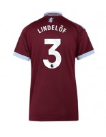 Aston Villa Victor Lindelof #3 Domácí Dres pro Dámské 2026-27 Krátký Rukáv